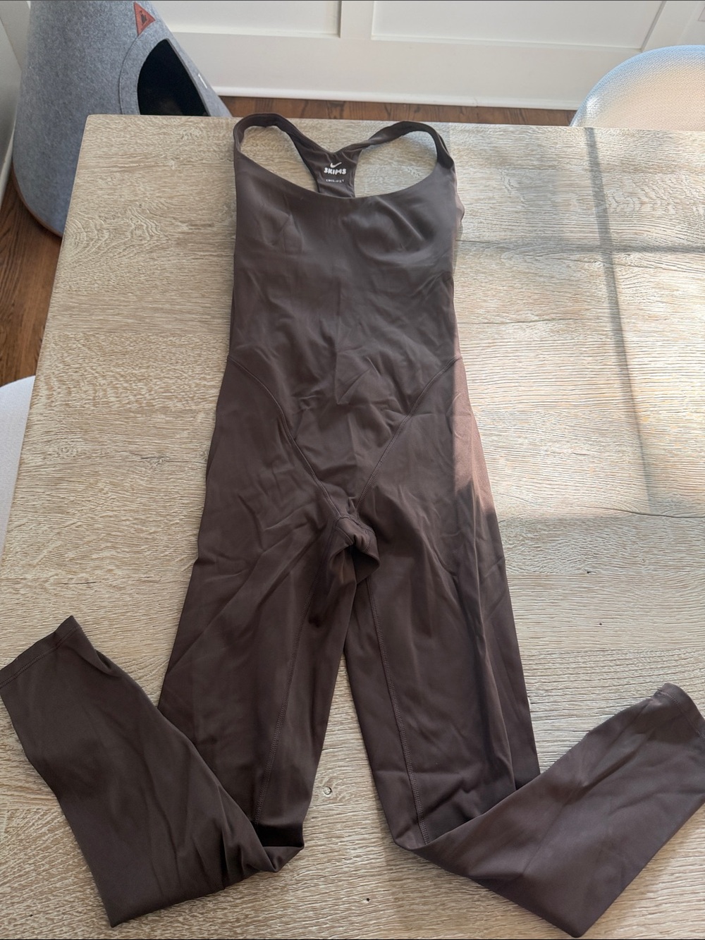 SKIMS Brown Full-Length Sculpting Jumpsuit